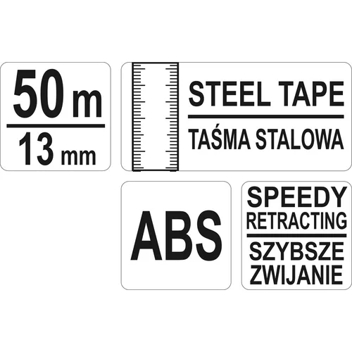 YATO Meracie pásmo 50m x 13mm oceľ (YATO náradie) - obr. 1