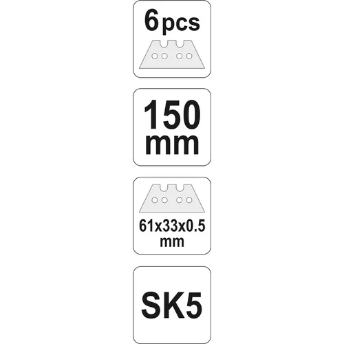 YATO Nôž rezací + 5 ks čepelí (YATO náradie) - obr. 2