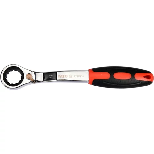 ZAOHNUTÝ KRÚŽKOVÝ KĽÚČ S RÁČŇOU 22MM /YATO/
