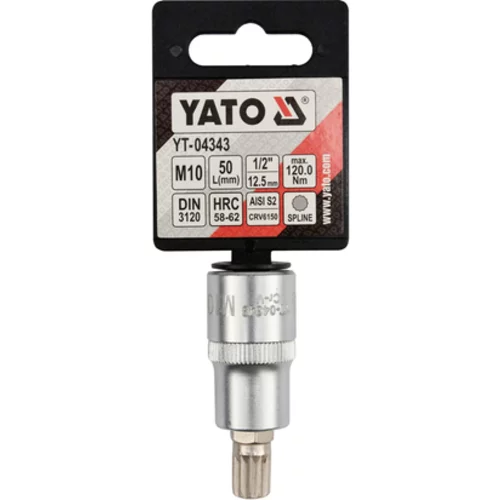 KĽÚČ SPLINE LOCK 1/2'' M10 L55MM /YATO/ - obr. 2