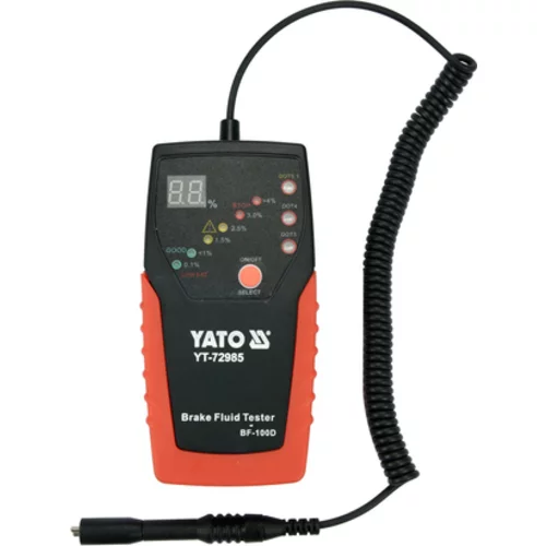 TESTER BRZDOVEJ KVAPALINY S ELEKTRONICKÝM DISPLEJOM A FLEXIBILNOU SONDOU /YATO/ - obr. 1