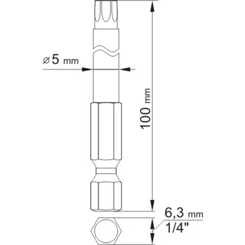 YATO Sada bitov 1/4