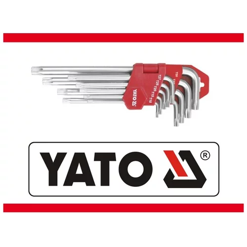 YATO Sada kľúčov TORX s otvorom 9 ks dlhé (YATO náradie) - obr. 4