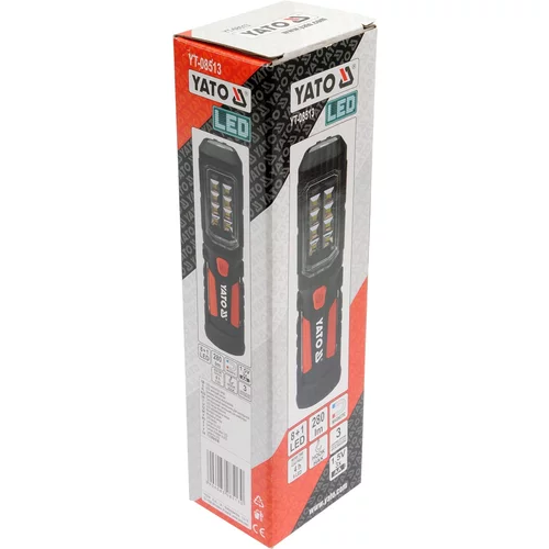 YATO Lampa montážna 8+1 LED, bezprívodová, 1,5V 3x AA (YATO náradie) - obr. 4