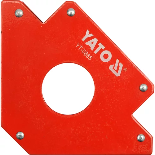 YATO Uholník magnetický 122x190x25mm na zváranie s otvorom
