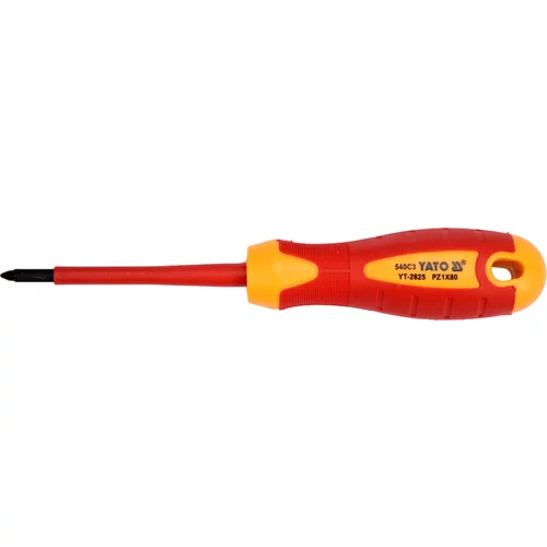 YATO Skrutkovač krížový PZ1 x 80 mm izolovaný 1kV