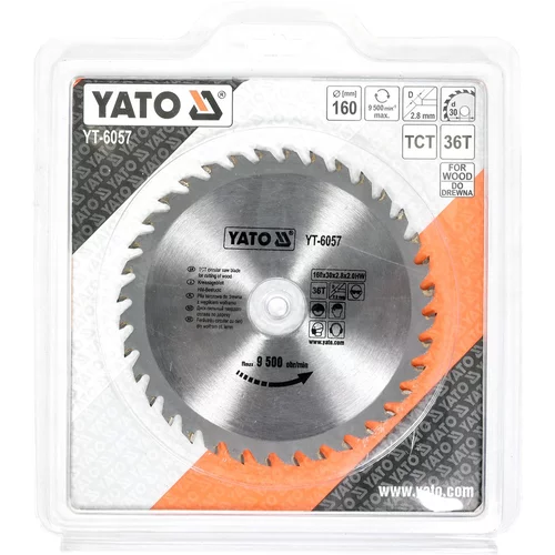 YATO Kotúč na drevo 160 x 30 mm 36z (YATO náradie) - obr. 1