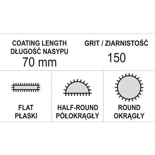 YATO Sada pilníkov ihlových diamantových 5 x 180 mm 3 ks (YATO náradie) - obr. 1