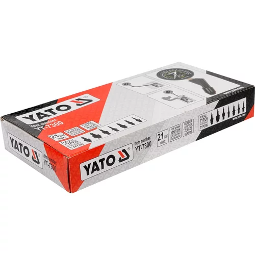 YATO Merací prístroj kompresného tlaku (plast) (YATO náradie) - obr. 1