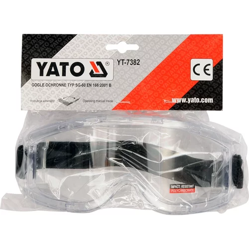 Okuliare ochranné uzatvorené typ SG-60 /YATO/ - obr. 1