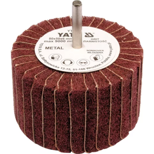 YATO Lamelový kotúč P60 80x50x6mm s hriadeľou