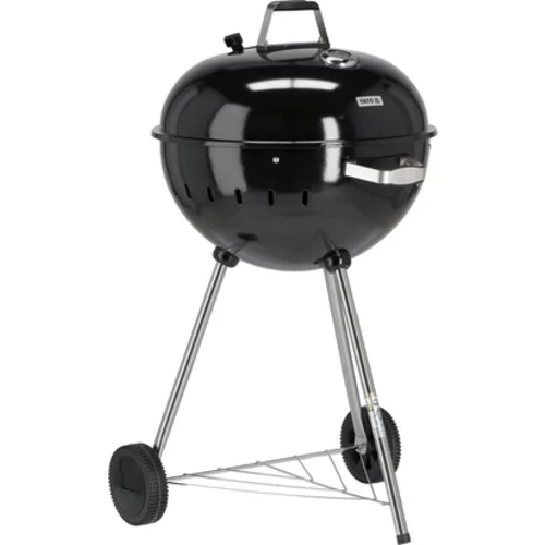 KRUHOVÝ GRIL NA UHLIE 54CM ČIERNA /YATO/ - obr. 1