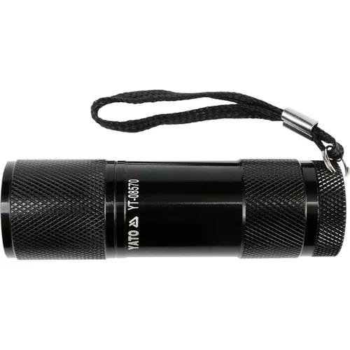 HLINÍKOVÁ SVIEČKA, 9 LED, ČIERNA