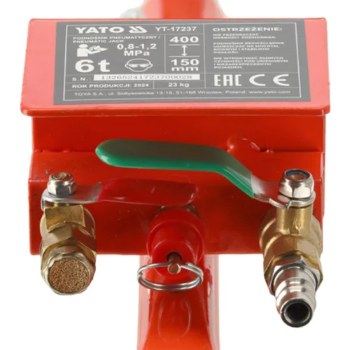 PNEUMATICKÉ ZDVÍHANIE SNEHULIAKA 6T /YATO/ - obr. 3