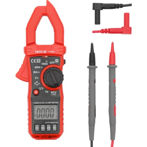 TRUE RMS AC/DC CLAMP METER 10MA - 1000A /YATO/ - obr. 2