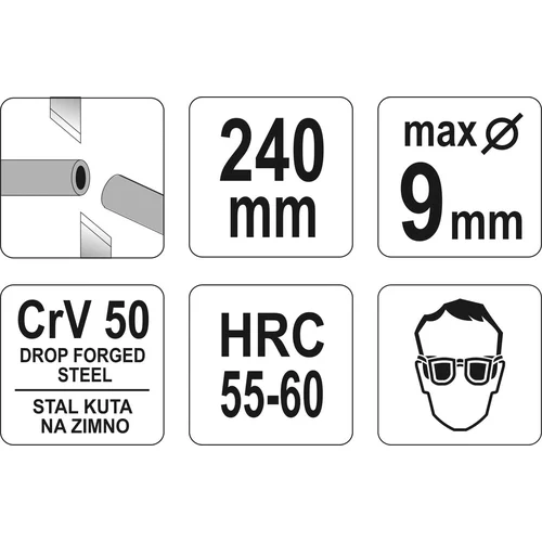 YATO Štiepacie kliešte 240 mm bočné rezanie (YATO náradie) - obr. 2