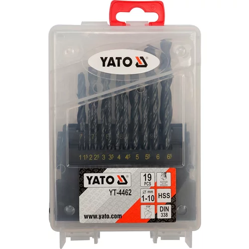 Sada vrtákov na kov 19 ks /YATO/ - obr. 1
