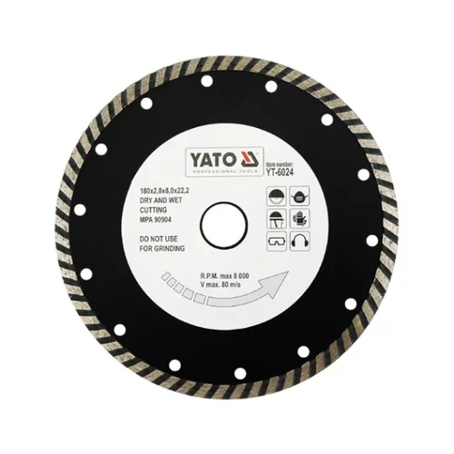 YATO Diamantový kotúč 180 x 22,2 x 2,8 mm turbo