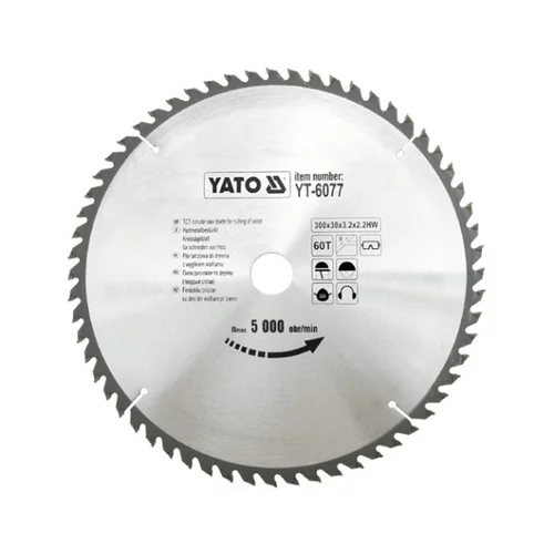 YATO Kotúč na drevo 300 x 30 mm 60z