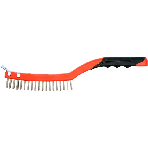 YATO Drôtená kefa ručná 340 mm nerezová oceľ-3 rady