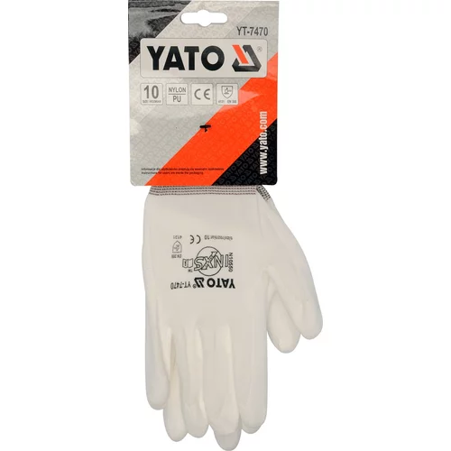 YATO Pracovné rukavice pogumované veľ.10 nylón/PU (YATO náradie) - obr. 3