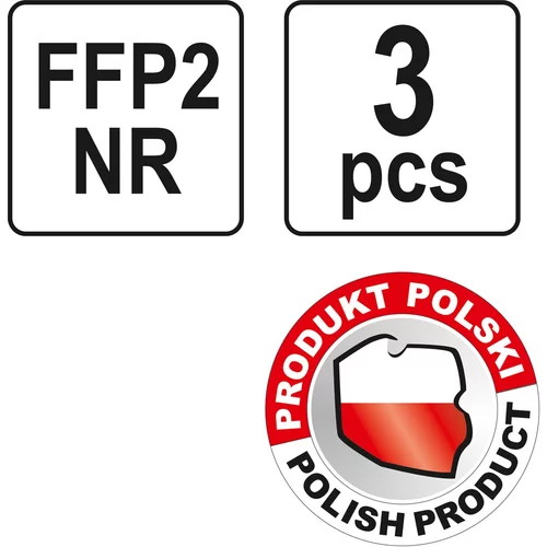 Respirátor s ventilom FFP2 NR /YATO/ - obr. 2