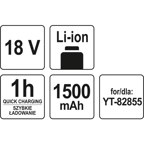 YATO Baterka LI-ION 18V (YATO náradie) - obr. 3