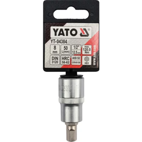 KĽÚČ HEEX LOCK 1/2'' 8MM L55MM /YATO/ - obr. 2