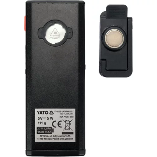 PRACOVNÁ LAMPA 500LM,LI-PO 3,7V 1500MAH /YATO/ - obr. 6