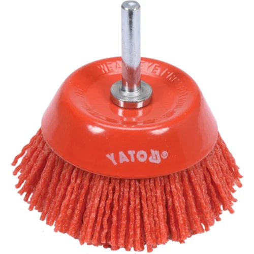 KOTÚČOVÁ KEFA 75MM NYLONOVÁ STOPKA NA VŔTAČKU