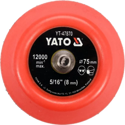 LEŠTIACA PLACHTA 75MM SO VELKÝM ZAHROM, 5/16 /YATO/ - obr. 1