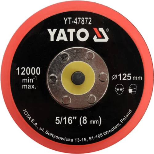 LEŠTIACA PLACHTA 125MM SO VELKÝM ZAHROM, 5/16 /YATO/ - obr. 1