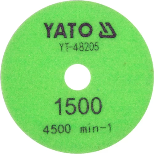 DIAMANTOVÝ DISK NA BRÚSENIE KERAMIKY 100MM GR.1500 /YATO/ - obr. 1