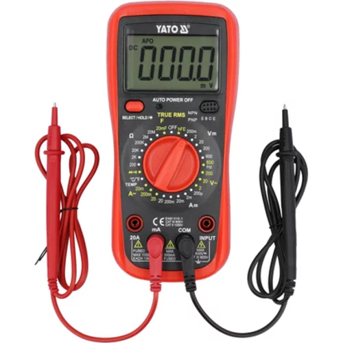 MULTIFUNKČNÝ TRUE RMS DIGITAL METER /YATO/ - obr. 2