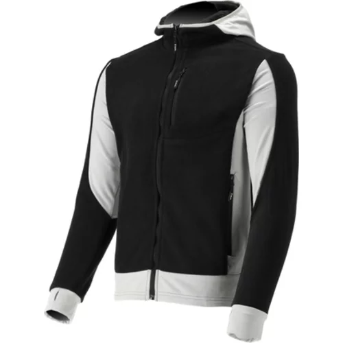 SARNA FLEECE S KAPUCNOU ČIERNA VEĽ. XL