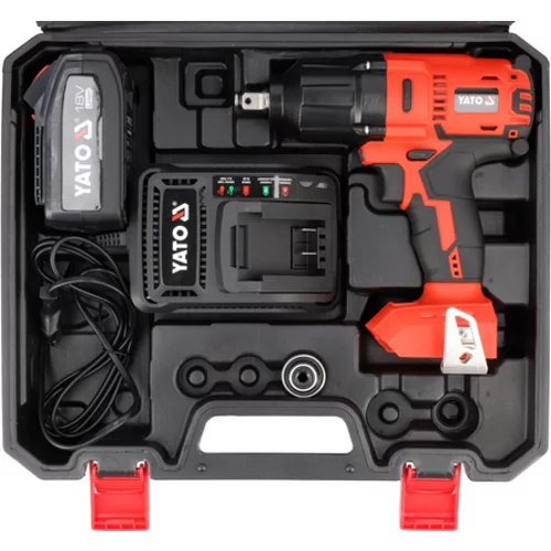 18V KĽÚČ BRUSHLESS 1/2'' 700NM /YATO/ - obr. 5