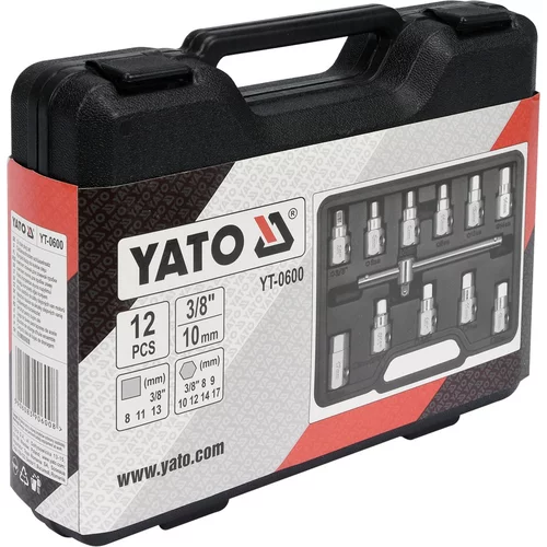 YATO Sada nástrčných kľúčov na zátky olejových van motorov 12 ks (YATO náradie) - obr. 3