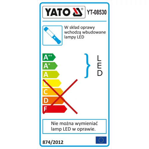 YATO Montážna lampa LED 120 (YATO náradie) - obr. 7