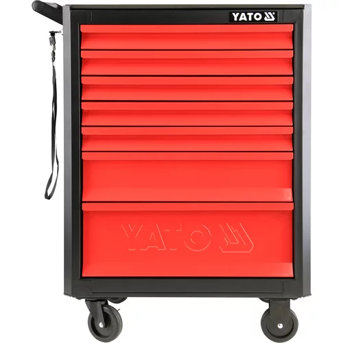 Dielenský vozík YATO 7 zásuviek čierno / červená