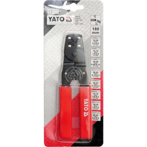 Konektorové kliešte 180 mm ( YT-2256 ) /YATO/ - obr. 2