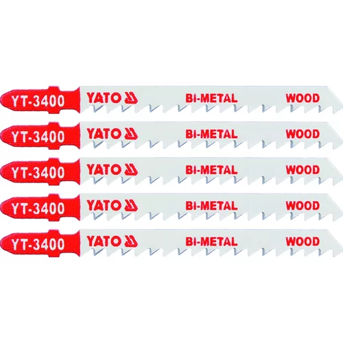 YATO List do priamočiarej píly 100 mm na drevo TPI6 5 ks Bi-Metal
