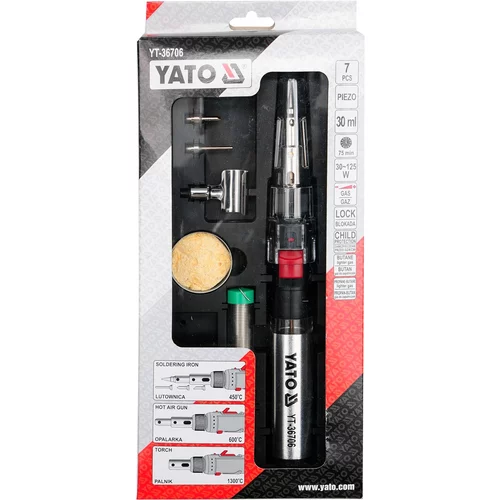YATO Plynová pájka 30-125W 3 v 1 (YATO náradie) - obr. 3