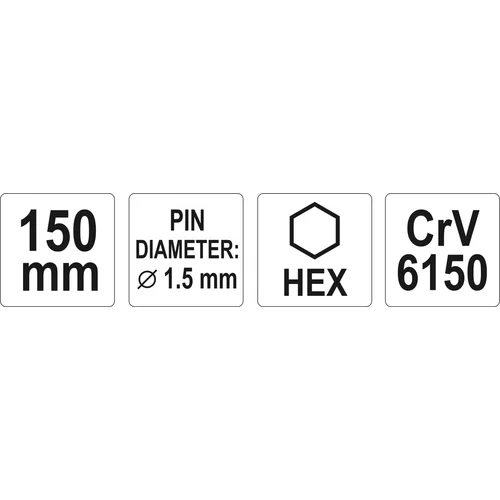 YATO Priebojník 1,5x 150mm (YATO náradie) - obr. 2