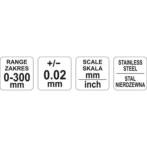 YATO Posuvné meradlo 300 x 0,02 mm (YATO náradie) - obr. 4