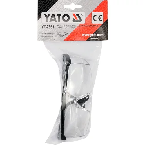Okuliare ochranné číre typ 9844 /YATO/ - obr. 1