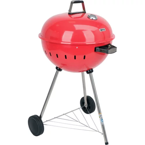 KRUHOVÝ GRIL NA UHLIE 54CM ČERVENÝ /YATO/ - obr. 1
