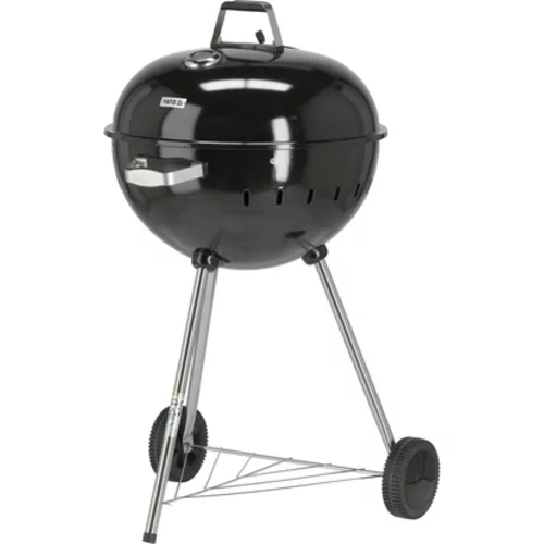KRUHOVÝ GRIL NA UHLIE 54CM ČIERNA /YATO/ - obr. 2