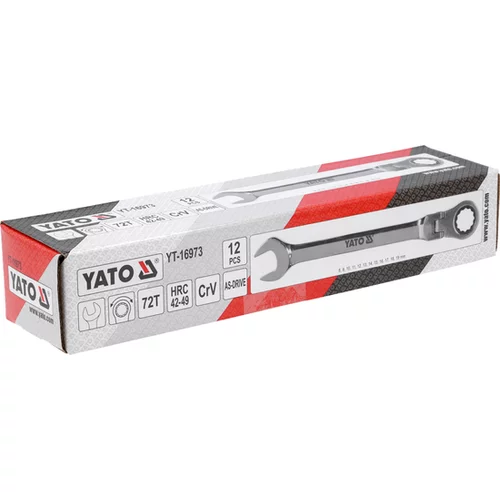 SADA KOMBINOVANÝCH KĽÚČOV S RACHTAČOU A OTÁČKAMI /YATO/ - obr. 2