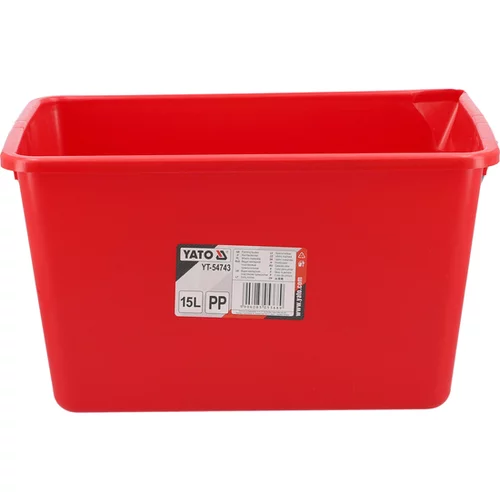 VEDRO NA MALIARSKY, PLASTOVÉ S STUPŇOU 15L. /YATO/ - obr. 1