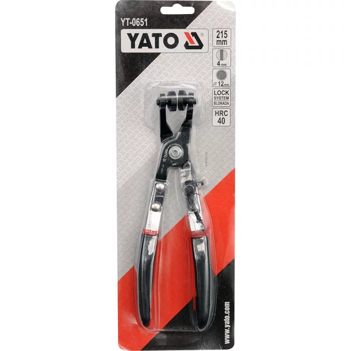 Kliešte na samosvorné hadicové spony 230 mm 45° /YATO/ - obr. 1